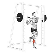 ท่า Smith One Leg Floor Calf Raise