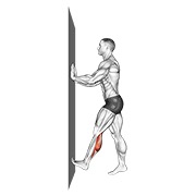 ท่า Calf Push Stretch With Hands Against Wall