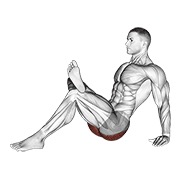 ท่า Seated Glute Stretch