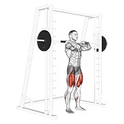 ท่า Smith Front Squat (clean Grip)