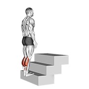 ท่า Standing Calf Raise (on A Staircase)