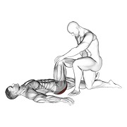 ท่า Assisted Lying Glutes Stretch