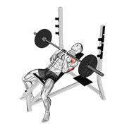 ท่า Barbell Incline Close Grip Bench Press