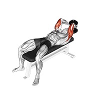 ท่า Dumbbell Lying Single Extension