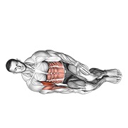 ท่า Bodyweight Side Lying Biceps Curl
