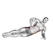 ท่า Side Bridge Hip Abduction