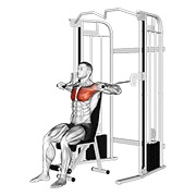 ท่า Cable Seated Chest Press