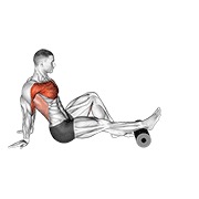 ท่า Roller Seated Single Leg Shoulder Flexor Depresor Retractor
