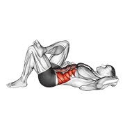 ท่า Lying Elbow To Knee