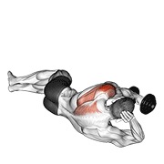 ท่า Dumbbell Lying On Floor Rear Delt Raise