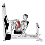 ท่า Lever Horizontal One Leg Press