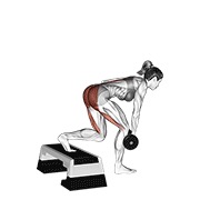 ท่า Dumbbell Single Leg Deadlift With Stepbox Support