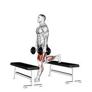 ท่า Dumbbell Step-up Split Squat