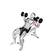 ท่า Dumbbell Incline Alternate Press