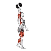 ท่า Dumbbell Single Arm Overhead Carry
