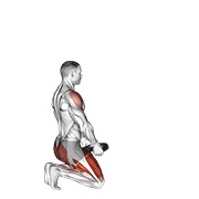 ท่า Weighted Kneeling Step With Swing