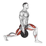 ท่า Weighted Stretch Lunge