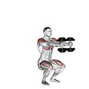 ภาพเคลื่อนไหวสาธิตท่า Dumbbell Iron Cross เน้นกล้ามเนื้อไหล่ (เดลทอยด์)