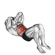 ภาพเคลื่อนไหวสาธิตท่า Janda Sit-up เน้นกล้ามเนื้อหน้าท้อง