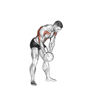 ภาพเคลื่อนไหวสาธิตท่า Medicine Ball Catch And Overhead Throw เน้นกล้ามเนื้อปีกหลัง (แลตส์)