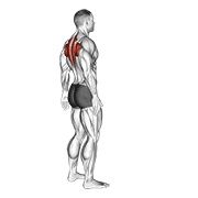 ภาพเคลื่อนไหวสาธิตท่า Upper Back Stretch เน้นกล้ามเนื้อหลังส่วนบน