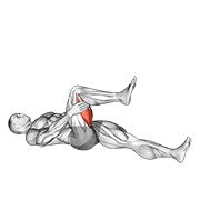 ภาพเคลื่อนไหวสาธิตท่า Hamstring Stretch เน้นกล้ามเนื้อต้นขาด้านหลัง (แฮมสตริง)