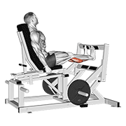 ภาพเคลื่อนไหวสาธิตท่า Lever Calf Press เน้นกล้ามเนื้อน่อง