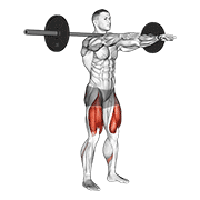 ภาพเคลื่อนไหวสาธิตท่า Frankenstein Squat เน้นกล้ามเนื้อกล้ามเนื้อก้น