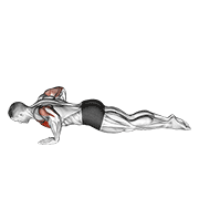 ภาพเคลื่อนไหวสาธิตท่า Kneeling Push-up (male) เน้นกล้ามเนื้อกล้ามเนื้อหน้าอก