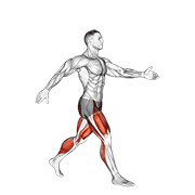 ภาพเคลื่อนไหวสาธิตท่า Scissor Jumps (male) เน้นกล้ามเนื้อระบบหัวใจและหลอดเลือด